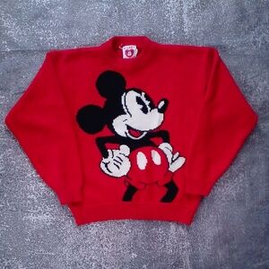 Vintage 80s Mickey Mouse Disney Crewneck Sweater Youth